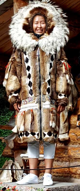 Traditional Athabascan Coat, handmade