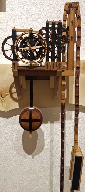 All wood clock, my favorite piece in the gallery