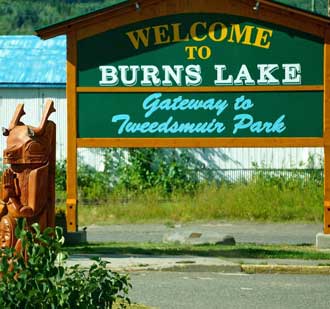 Burns Lake is a huge BC lake and remote resort