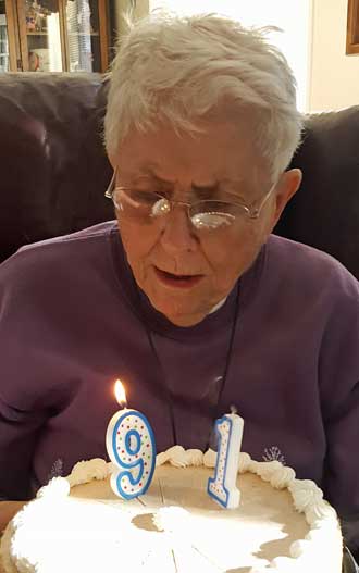 Mom is 91!