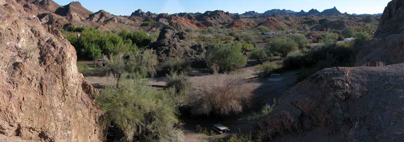 Picacho State Park camping area