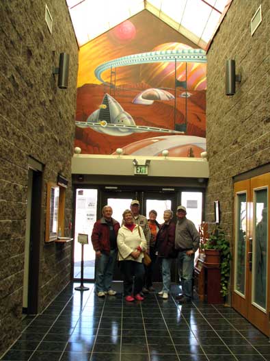 A wonderful mural inside the Discovery Park Gallery