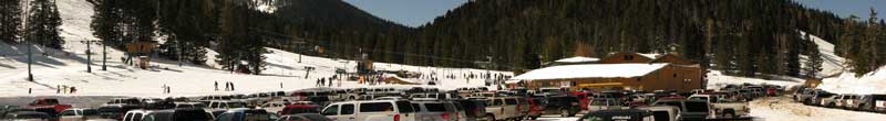 The view of Ski Apache at the base