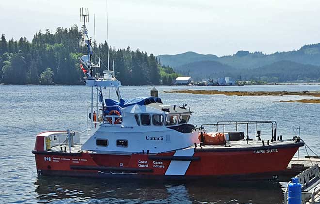 Two Canadian Coast Guard boats