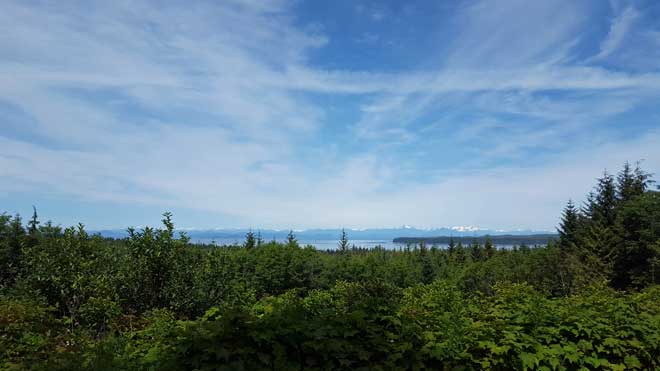 View toward Johnstone Strait, click to compare
