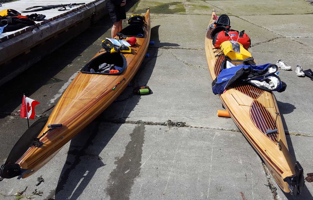 Handmade double kayaks