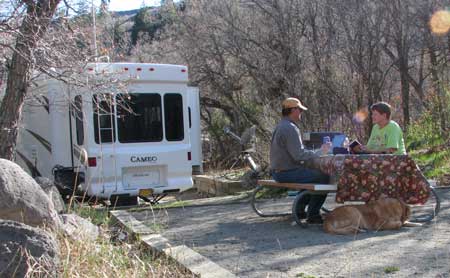 Camping at Sugarite Canyon State Park