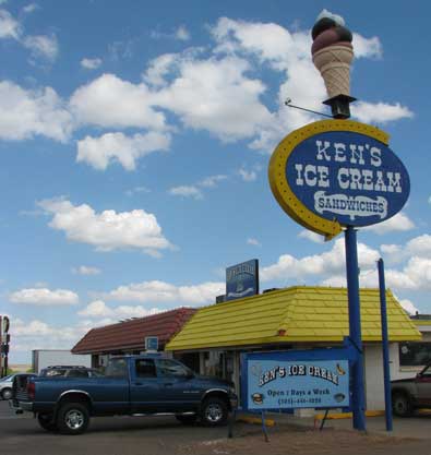 Ken's Ice Cream in the afternoon