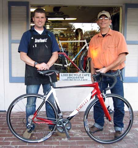 I purchased a new road bike from the Lodi Bicycle Cafe