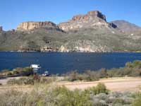 Apache Lake from the Apache Lake Resort and Marina