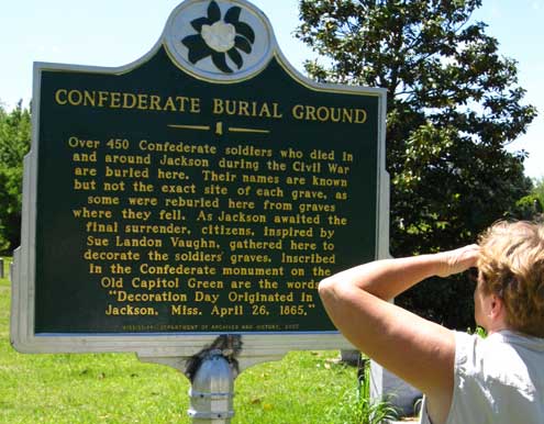 A confederate cemetery
