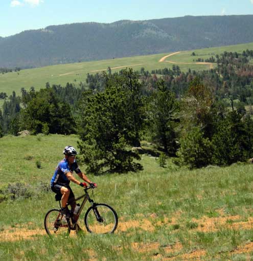 Cycling the Poll Hill Road in the Pole Mountain Area of Medicine Bow National Forest