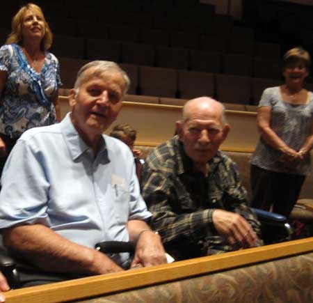 Dad and his best friend Fred attend church together.
