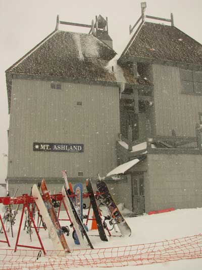A storm at Mt. Ashland Ski Area