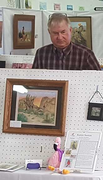 An art show at the community center