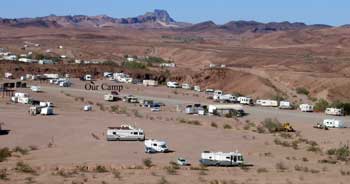 An overview of our campsite