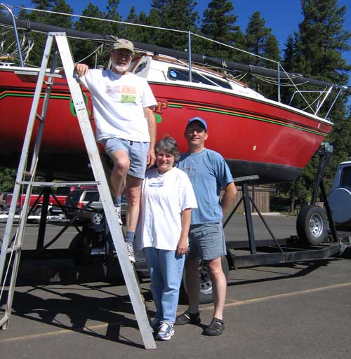 Jack and Carole loan us a sailboat